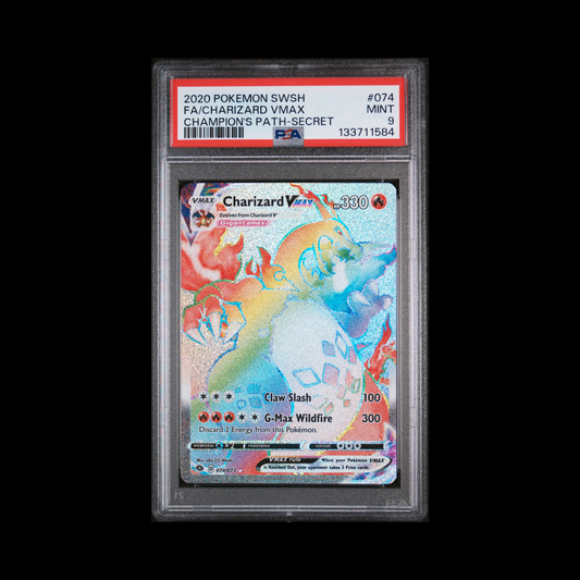 Pokemon Slab Charizard VMAX 074 PSA 9 Mint 2020