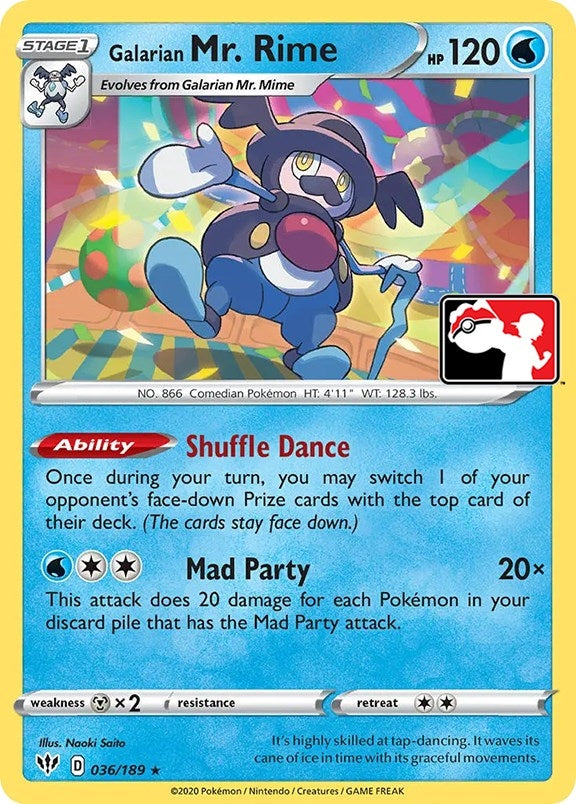 Galarian Mr. Rime (036/189) (Prize Pack Series Cards)