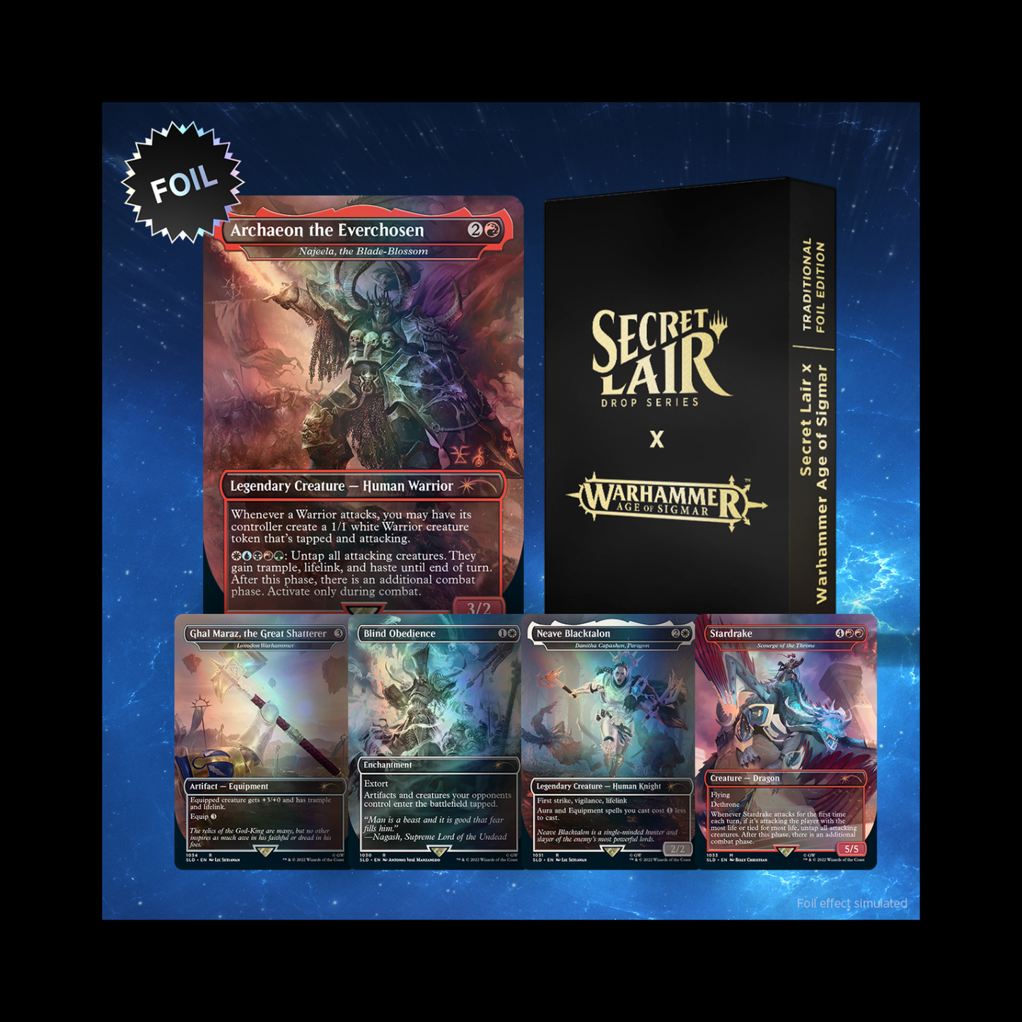 MTG Magic The Gathering Secret Lair Warhammer Age Of Sigmar Foil Edition Sealed