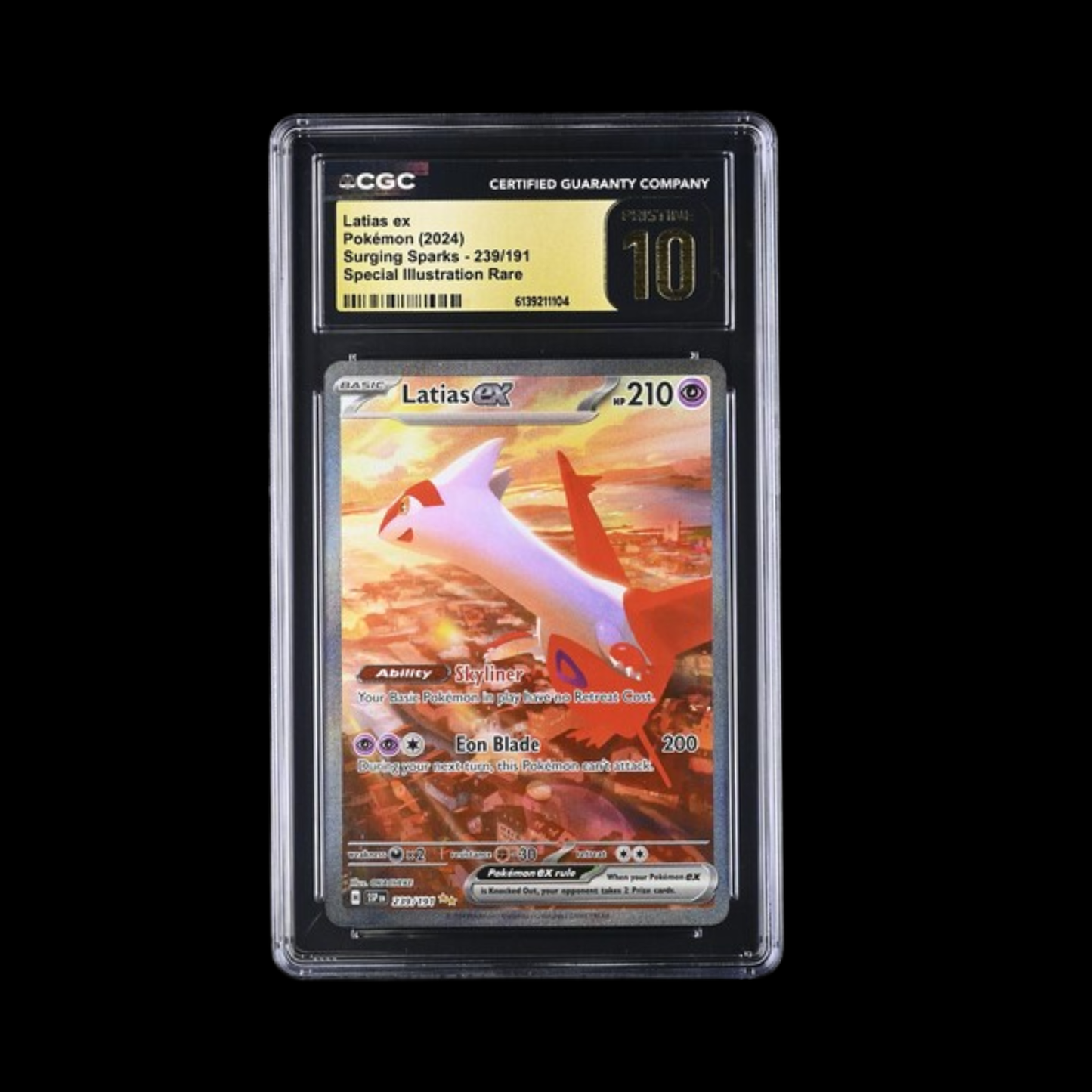 Pokemon Slab Latias EX 239 CGC 10 Pristine 2024