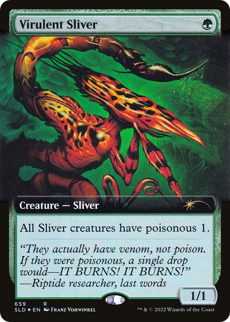 Virulent Sliver (Extended Art) (659) (SLD)
