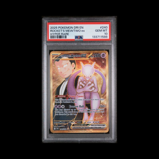 Pokemon Slab Team Rocket's Mewtwo EX 240 PSA 10 Gem 2025