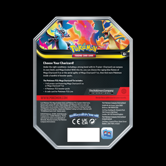 Pokemon Mega Evolution Mega Charizard Y Tin