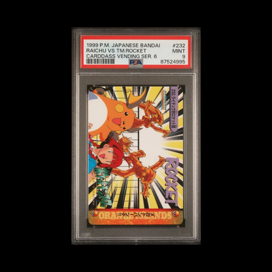 Pokemon JP Slab Raichu VS Team Rocket 232 PSA 9 Mint 1999