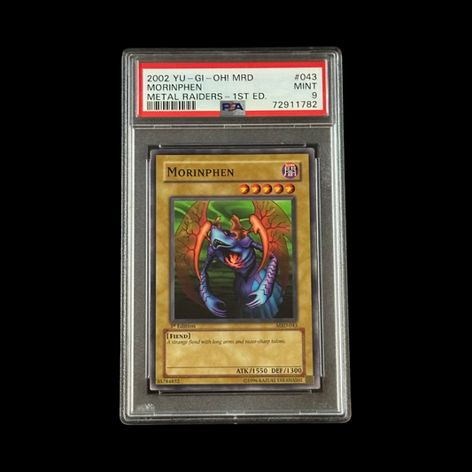 Yu-Gi-Oh! Slab Morinphen Metal Raiders 1st Edition MRD-043 PSA 9 Mint 2002