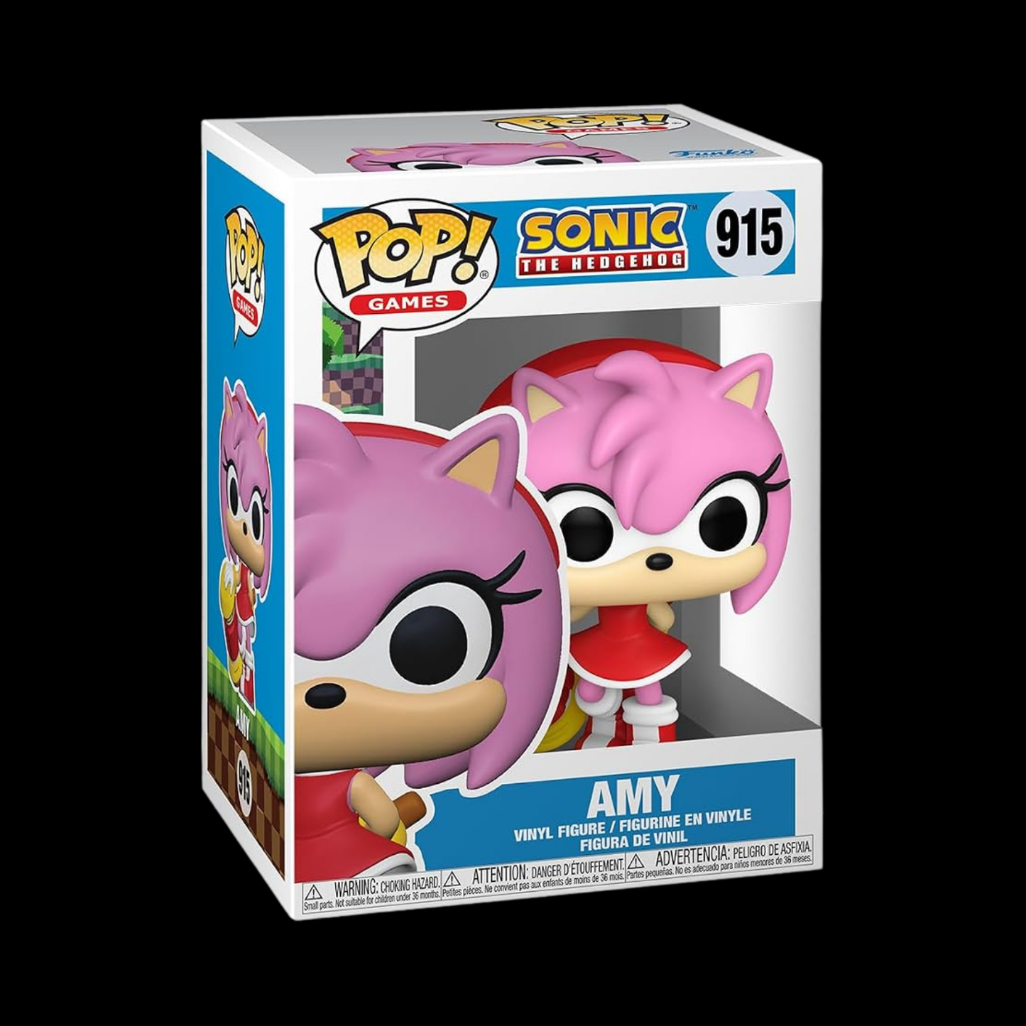 Sonic the Hedgehog Amy Funko Pop! Vinyl Figure #915 + Protector