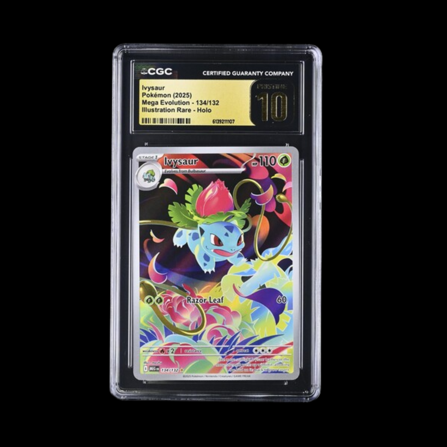 Pokemon Slab Ivysaur 134 CGC Pristine 10 2025