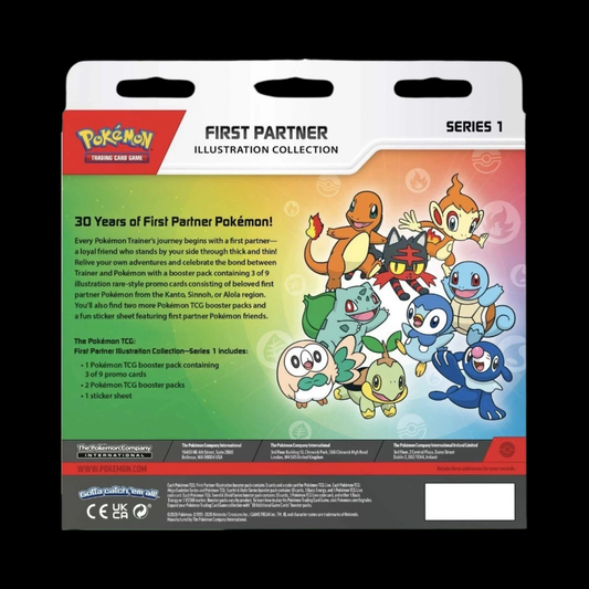 Pokemon Mega Evolution Ascended Heroes First Partner Illustration Collection Series 1 (Ships March 20th)