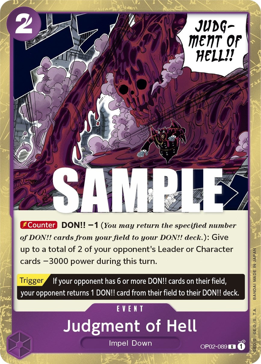 Judgment of Hell (OP02-089) (OP02)