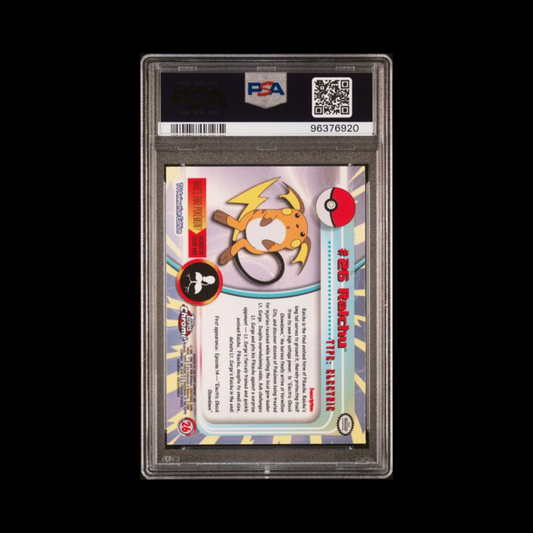 Pokemon Slab Topps Raichu Chrome 26 PSA 7 NM 2000