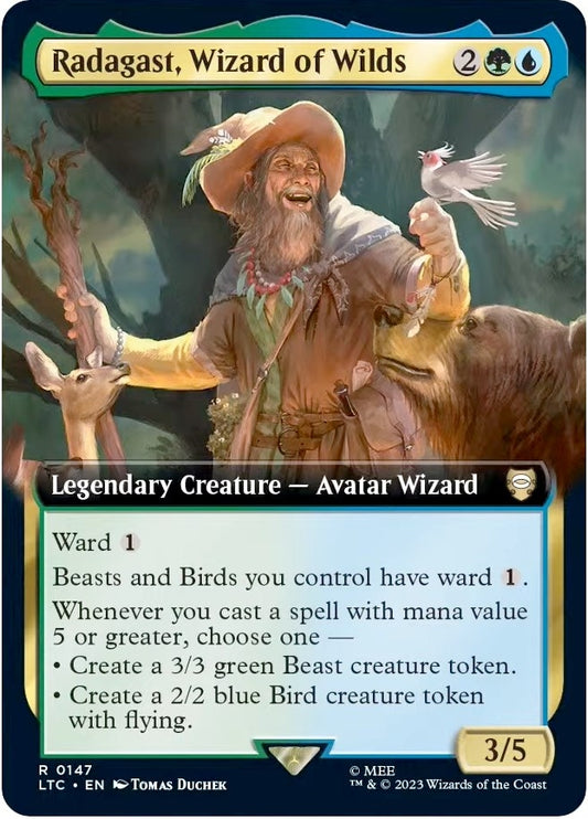 Radagast, Wizard of Wilds (Extended Art) (147) (LTC)