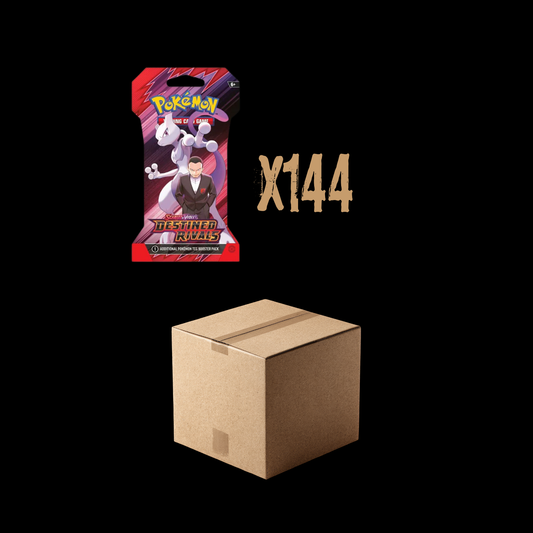 Pokemon Scarlet & Violet Destined Rivals 144x Sleeved Booster Pack Sealed Case