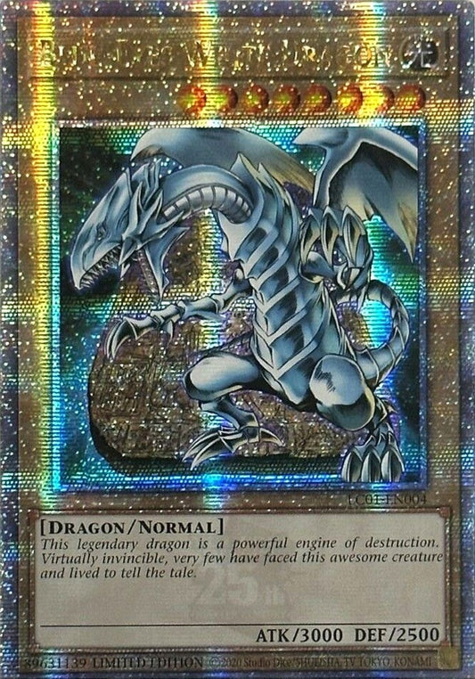 Blue-Eyes White Dragon (Quarter Century Secret Rare) (LC01-EN004) (LC01)