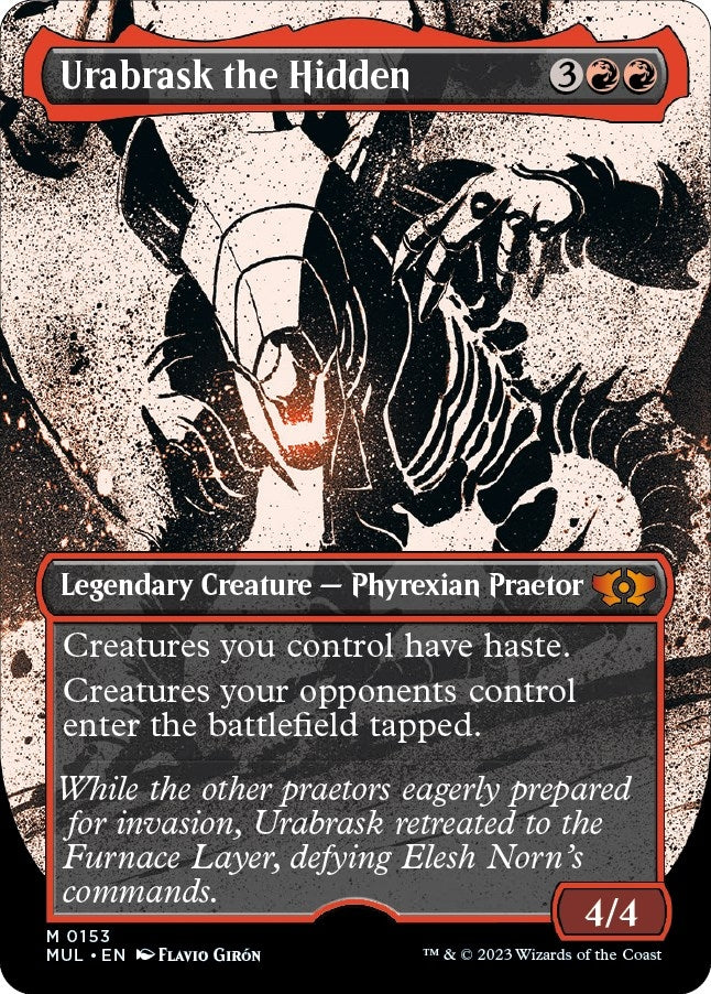 Urabrask the Hidden (Halo Foil) (153) (MUL)
