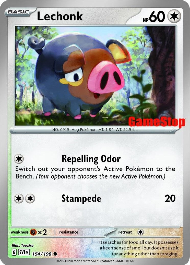 Lechonk - 154/198 (GameStop Promo) (154/198) (MCAP)