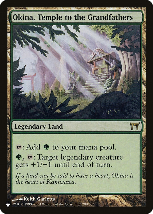 Okina, Temple to the Grandfathers (280/306) (LIST)