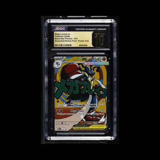 Pokemon Slab Mega Lucario EX 033 CGC Pristine 10 2026