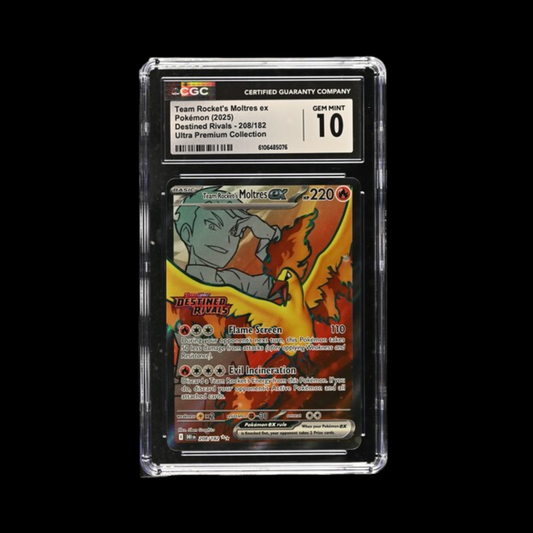 Pokemon Slab Moltres 208 2025 CGC 10 Gem Mint