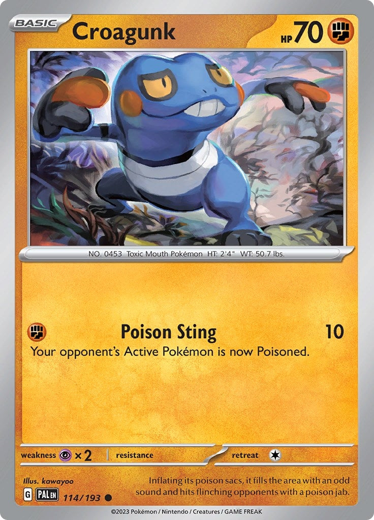 Croagunk (114/193) (PAL)