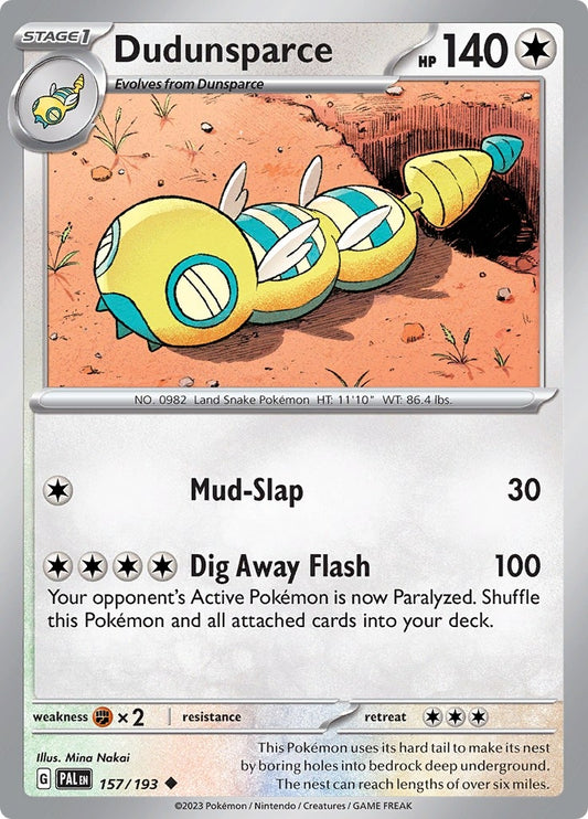 Dudunsparce (157/193) (PAL)
