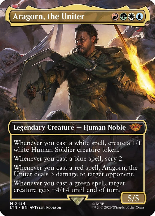 Aragorn, the Uniter (Borderless) (434) (LTR)