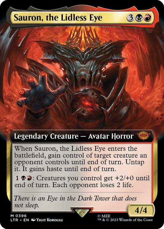 Sauron, the Lidless Eye (Extended Art) (396) (LTR)