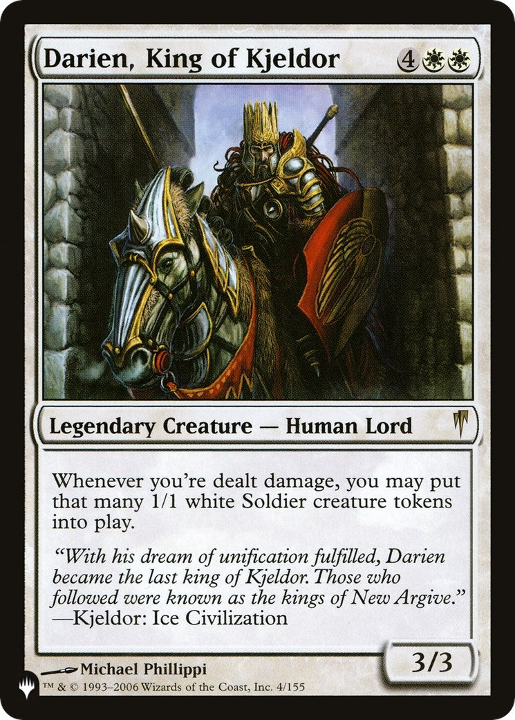 Darien, King of Kjeldor (4/155) (LIST)