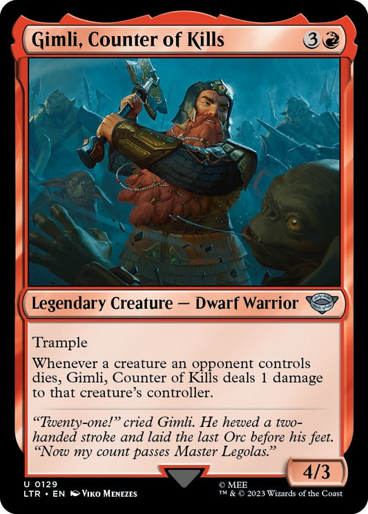 Gimli, Counter of Kills (129) (LTR)