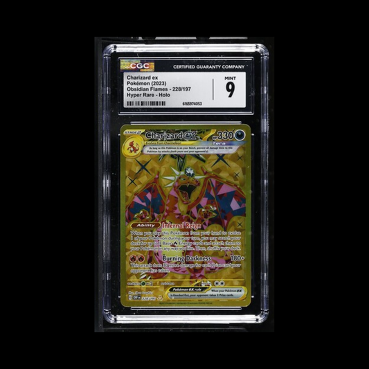 Pokemon Slab Charizard EX 228 CGC 9 Mint 2023