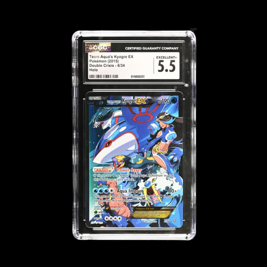 Pokemon Slab Team Aqua's Kyogre Ex CGC 5.5 2015