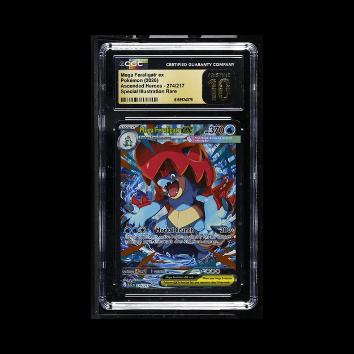 Pokemon Slab Mega Feraligatr EX 274 CGC Pristine 10 2026