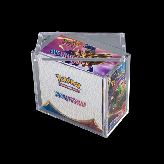 Acrylic Display Case For Pokemon Booster Box, Magnetic Closure