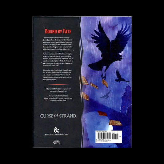 Dungeons & Dragons D&D Curse Of Strahd Hard Cover RPG Book