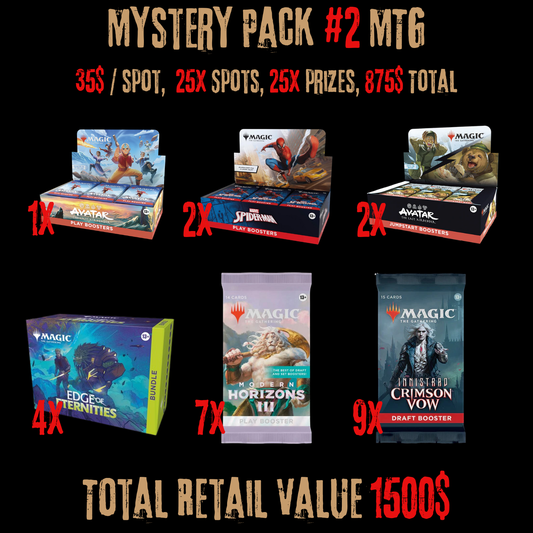 Paquets Mystère Magic The Gathering #2, 40$/Place, 25x Prix, Bonus de 425$. 12 Novembre, 18h15