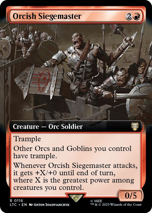 Orcish Siegemaster (Extended Art) (116) (LTC)