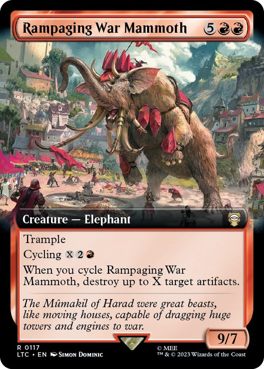 Rampaging War Mammoth (Extended Art) (117) (LTC)