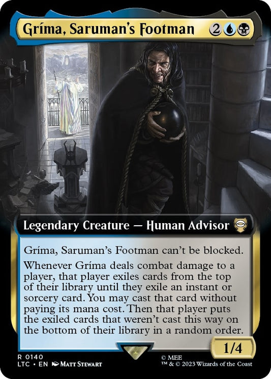 Grima, Saruman's Footman (Extended Art) (140) (LTC)