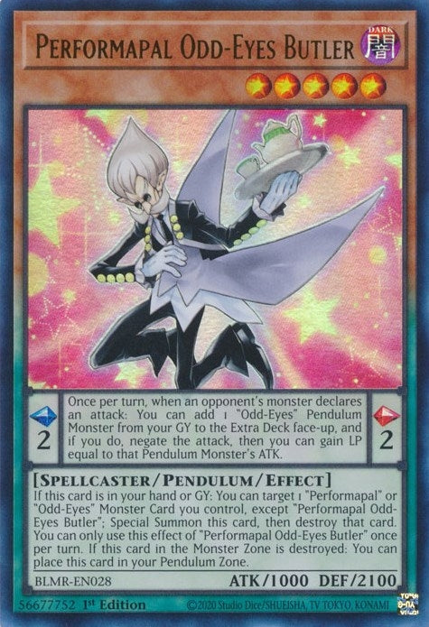 Performapal Odd-Eyes Butler (BLMR-EN028) (BLMR)