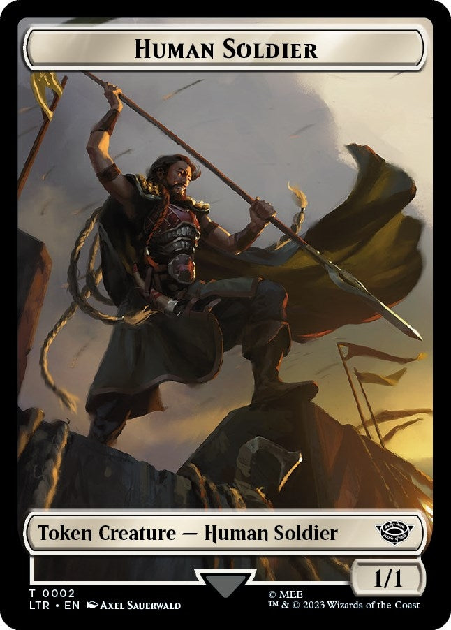 Human Soldier (0002) // Food (0009) Double-Sided Token (2 // 9) (LTR)