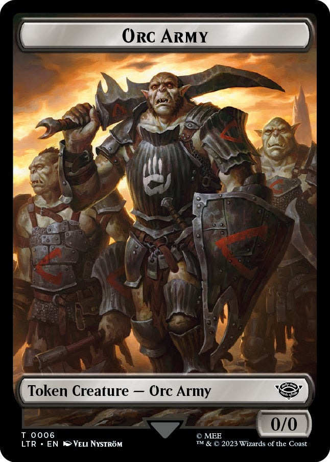 Orc Army (0006) // Food (0010) Double-Sided Token (6 // 10) (LTR)