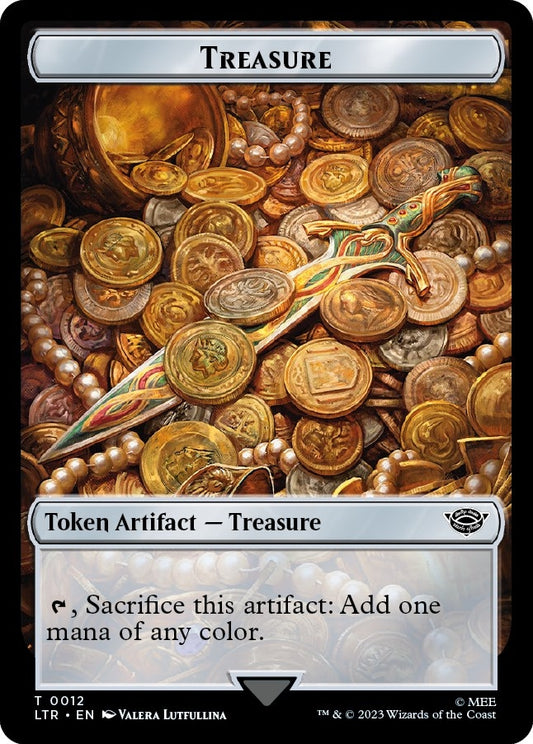 Treasure // Food (0009) Double-Sided Token (12 // 9) (LTR)