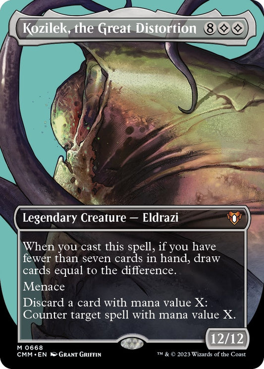 Kozilek, the Great Distortion (Borderless) (668) (CMM)