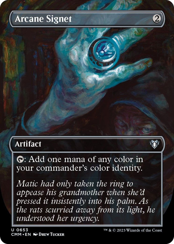 Arcane Signet (Borderless) (653) (CMM)