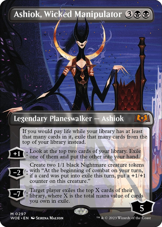 Ashiok, Wicked Manipulator (Borderless) (297) (WOE)
