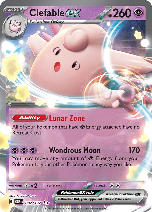 Clefable ex (082/197) (SV03: Obsidian Flames) (OBF)