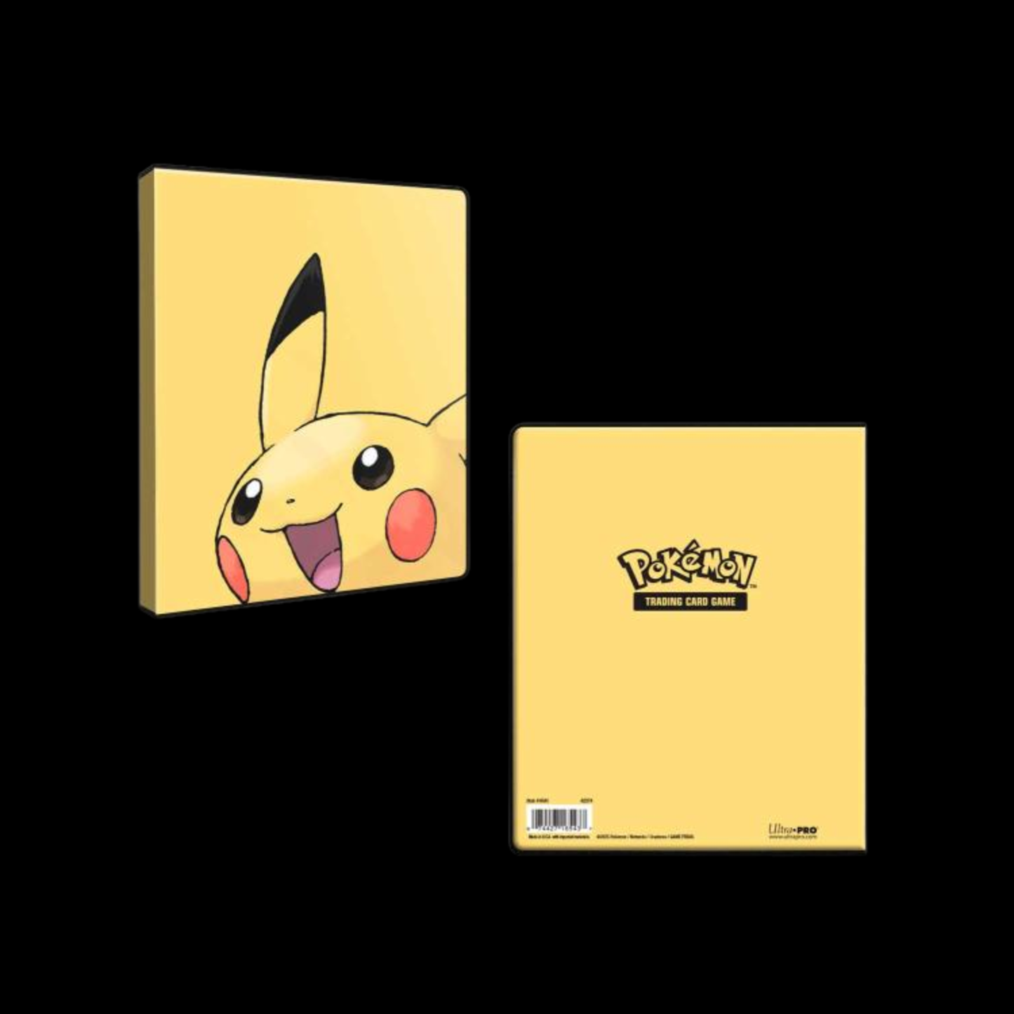 Ultra Pro Binder Pokemon Pikachu 4 Pocket 80x Cards + 4x Jumbo Cards