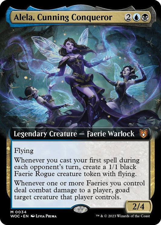 Alela, Cunning Conqueror (Extended Art) (34) (WOC)