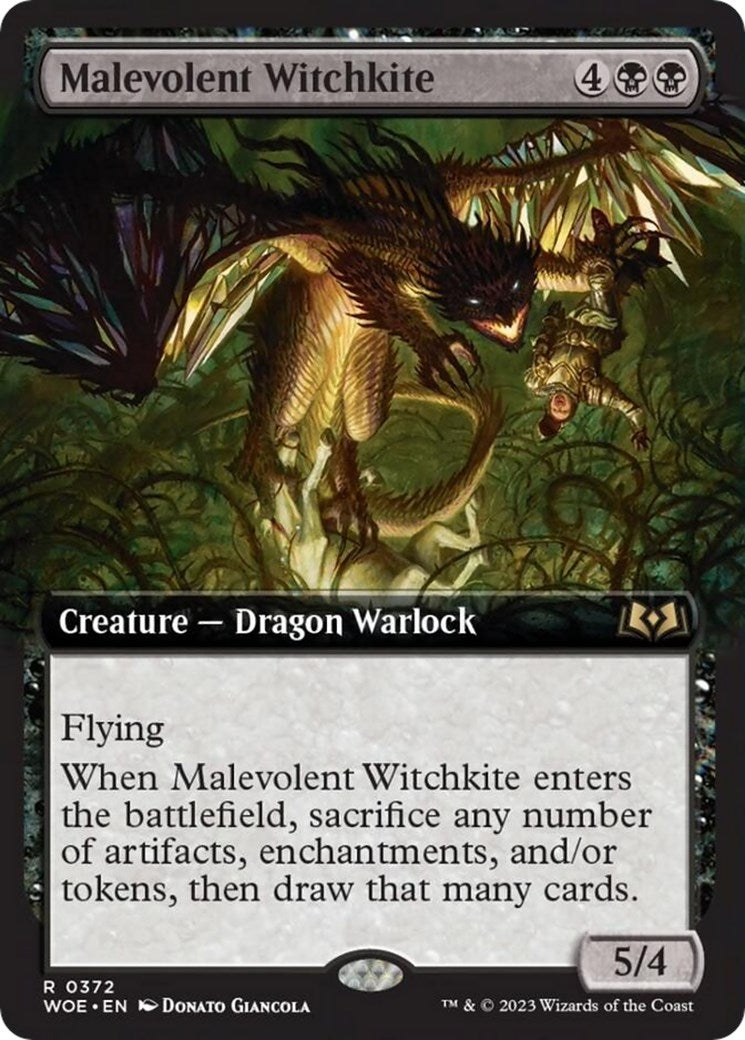 Malevolent Witchkite (Extended Art) (372) (WOE)