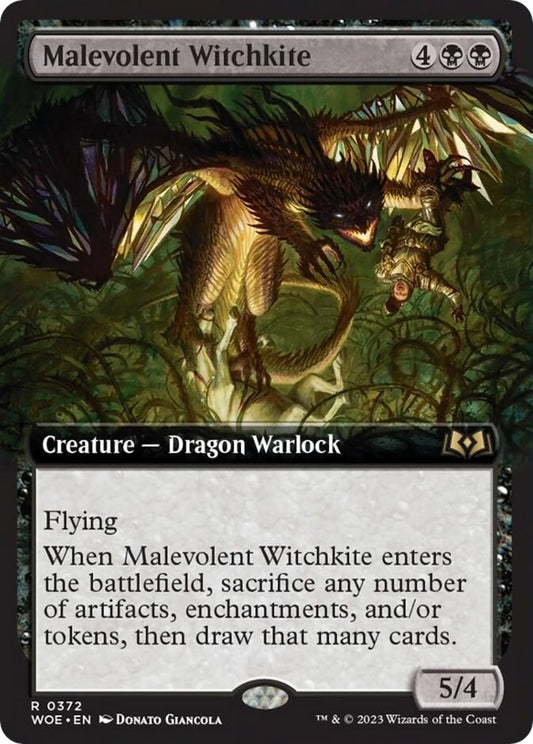 Malevolent Witchkite (Extended Art) (372) (WOE)