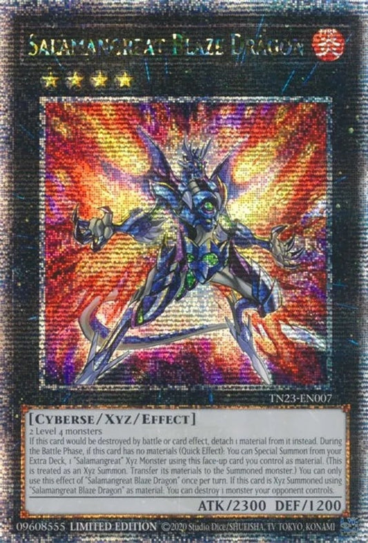 Salamangreat Blaze Dragon (Quarter Century Secret Rare) (TN23-EN007) (TN23)